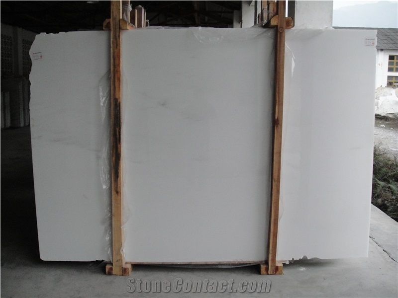 High Polished China Pure White Marble Slabs & Tiles/ Building Stone / Floor & Wall Tiles