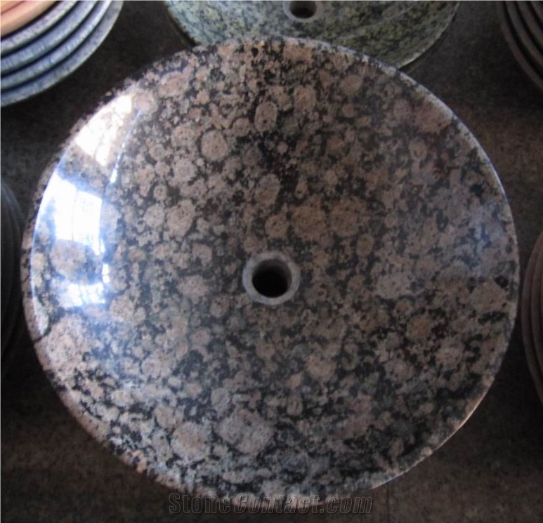 Baltic Brown Granite Polished Sinks & Round Basins