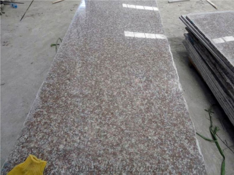 China Cheapest G687 Red Granite Polished Slabs, G687 Peach Flower Granite Slabs & Tiles