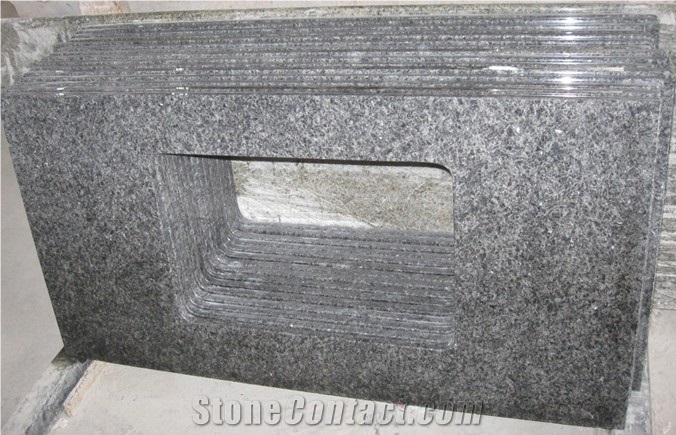 China Flower Blue Granite Polished Table Tops & Worktops,China Blue Granite Polished Countertops
