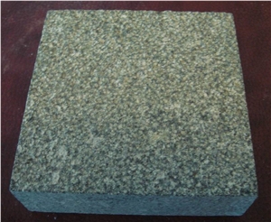 China G612 Granite Bushhammered Cube Stone & Pavers, China Green