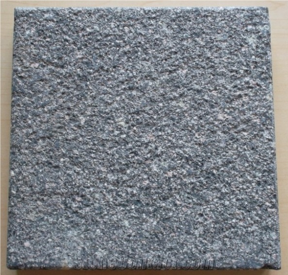 China Green Porphyry Granite Bushhammered Outdoor Tiles & Pavers