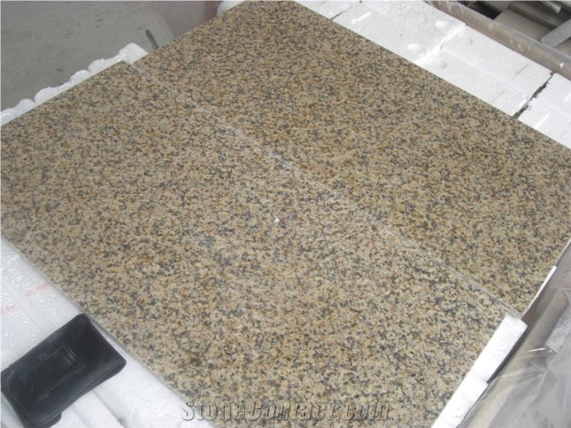 China Mum Yellow Granite Polished Tiles & Slabs