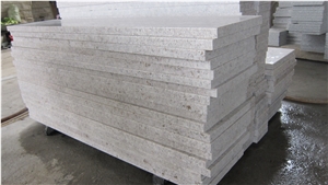 China Pearl White Granite Polished Step & Risers, White Granite Stair Treads