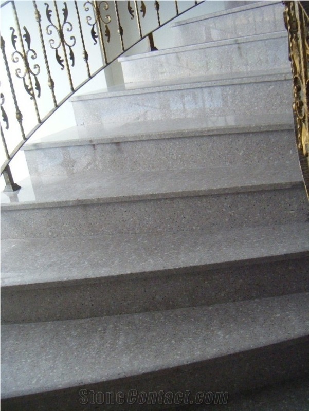 G606 Granite Polished Stairs & Steps, China Pink Granite