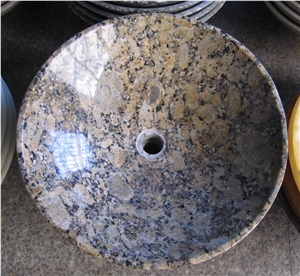 Giallo Fiorito Granite Polished Sinks & Basins