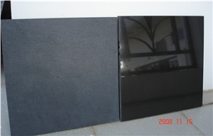 Hainan Black Basalt Polished/Honed Tiles for Floor & Wall, China Black Basalt, China Black Lava Stone Tile