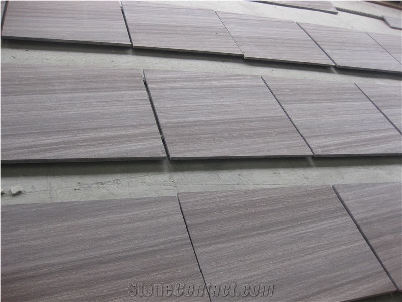 Purple Wooden Sandstone Tiles, China Lilac Sandstone