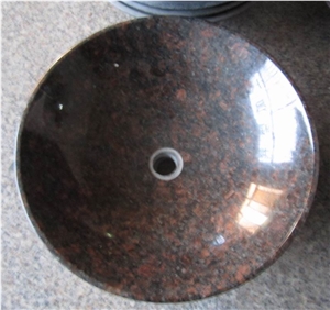 Tan Brown Granite Polished Round Basins & Sinks
