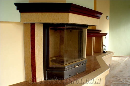 Tan Brown Granite Fireplace Hearth, Brown Granite Fireplace India
