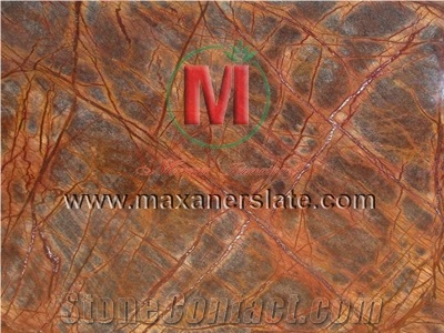 Rainforest Brown Marble Tiles & Slabs from Maxaner International