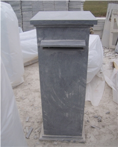 Blue Limestone Mailbox, Letter Box