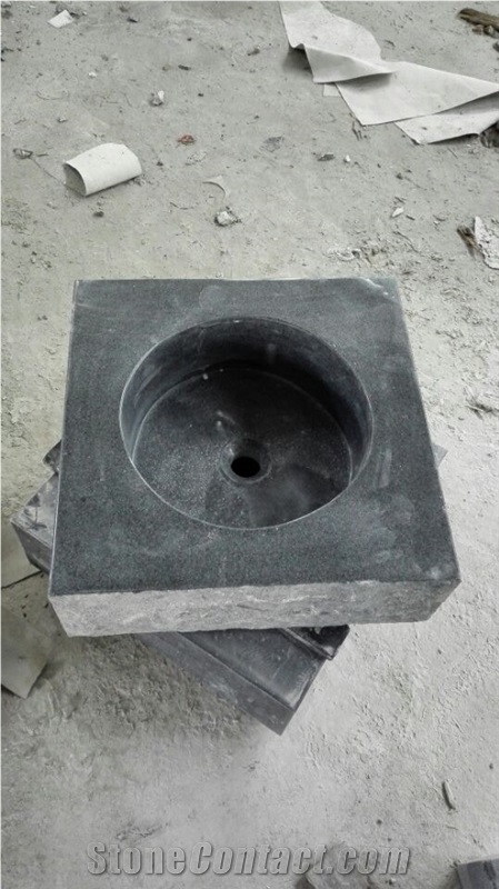 Absolute Black Granite Sinks,Basins,India Black Granite
