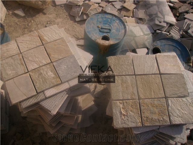 Slate Tile,Interior Decoration Nature Split Face Floor and Wall Brick Mosaic Pattern