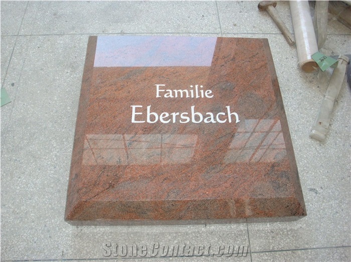 Red Granite Monument Tablet, Red Granite Monument & Tombstone