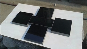 China Hebei Black Granite a Grade Slabs & Tiles Coppings High Polished Low Price