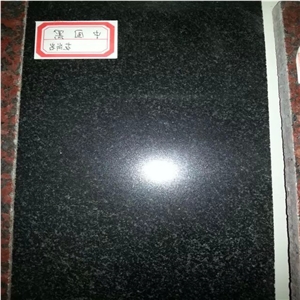 China Hebei Black Granite Polished Round Table Tops