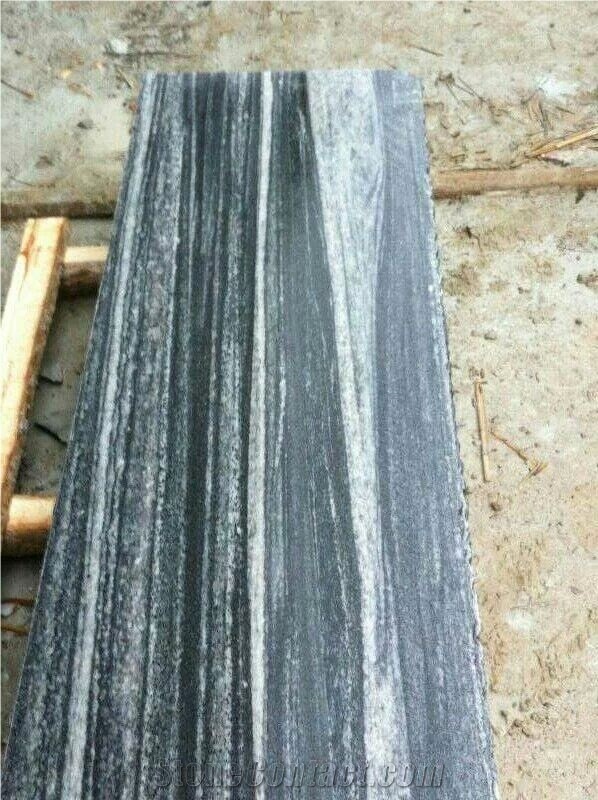 G302 Dark Grey Granite Flamed Slabs