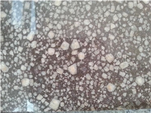 Shandong Natural Medical Stone Polished Tiles & Slabs,Brown and White Grain Medical Stone