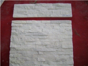 White Quartz Snow Marble Flowing Water Culture Stone Wall Cladding Veneer