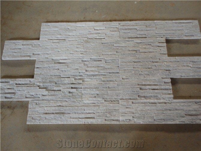 Z Shape Cheap Culture Stone Wall Panel for Flowing Water, Multicolour Slate Cultured Stone