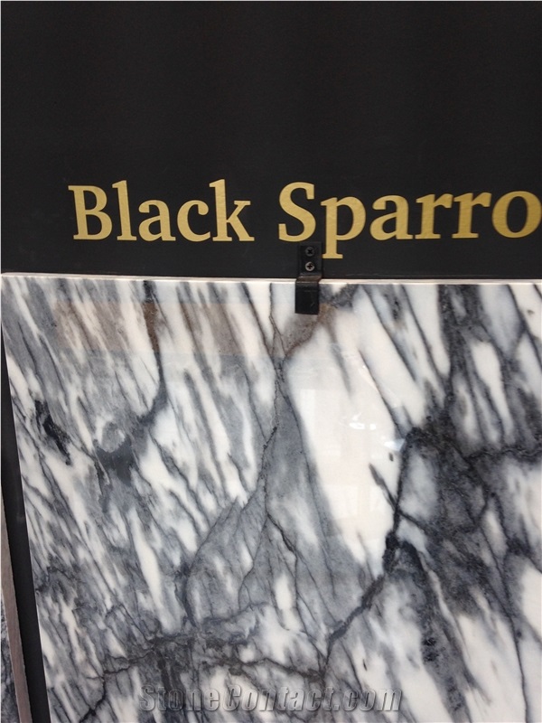 Black Sparrow Marble Tiles & Slabs, Grey Portugal Marble Tiles & Slabs