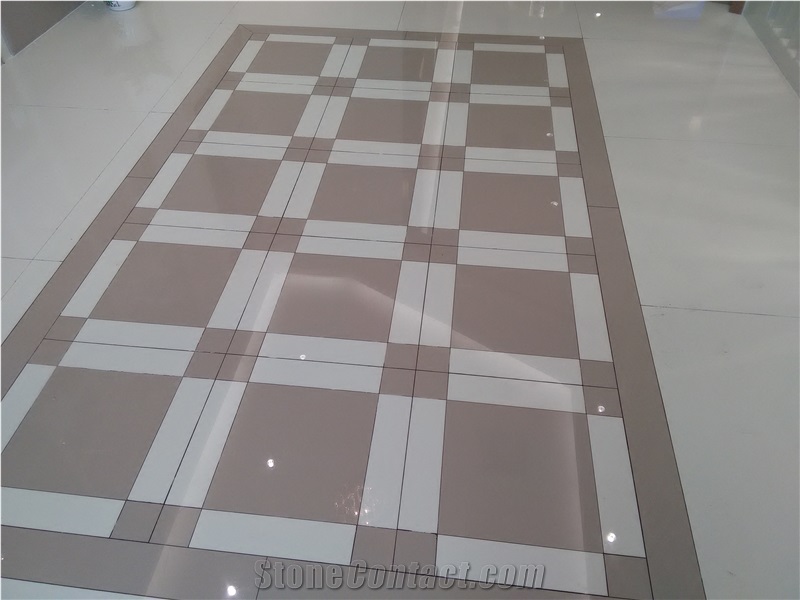 Nano Glass Waterjet Parquet for Floor and Wall