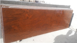 Red Multicolour 2cm Thickness Polished Granite Slabs, Red Granite Tiles & Slabs