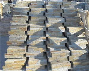 Fargo China Pink Quartzite Z Shaped Wall Crazy Panels, Quartzite Stacked Stone Veneer for Wall Decor, Exposed Wall Ledge Stone