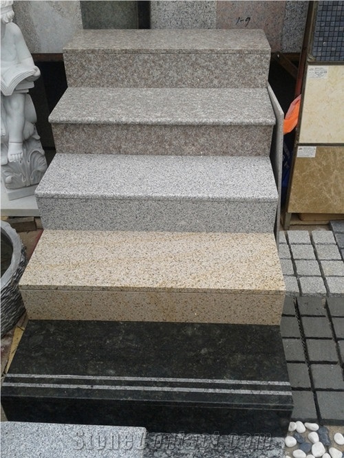 Fargo Chinese Granite Stair Treads/Staircase, Polished Granite Stair&Riser
