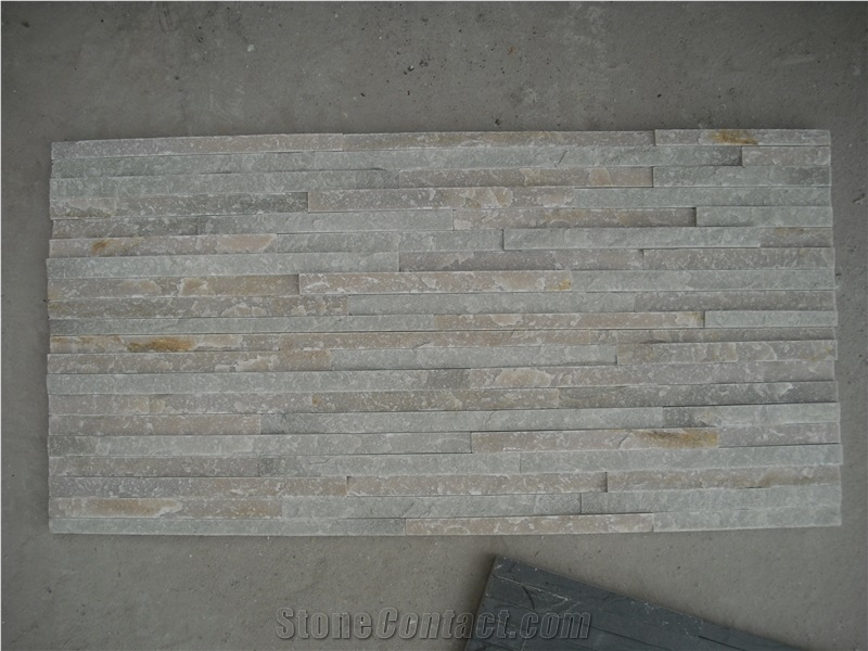 Fargo Multi-Color 014 Thin Stone Veneer,Stacked Waterfall Stone Veneer Panels for Wall Cladding,014 Multicolor Thin Ledge Stone