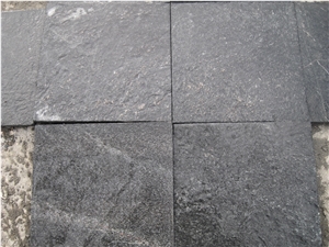 Fargo Xingtai Black Quartzite Flamed Tiles for Wall/Floor