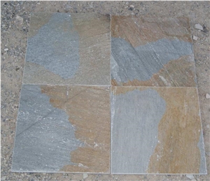 Fargo Yellow Slate/ 014 Yellow Slate Tiles for Wall/Floor, Chinese Multicolor Slate Tiles, Chinese Slate Floor Tiles