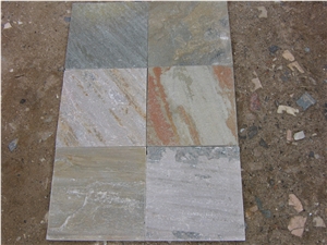 Fargo Yellow Slate/ 014 Yellow Slate Tiles for Wall/Floor, Chinese Multicolor Slate Tiles, Chinese Slate Floor Tiles