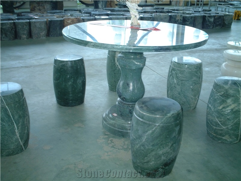 China White Marble Tables & Stool & Chairs, White Marble Bench & Table