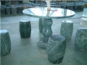 China White Marble Tables & Stool & Chairs, White Marble Bench & Table