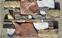 100%Rockface Wall Panel Multicolor Culture Stone Factory Wholesale China Slate Slabs&Tiles Grey/Yellow/Red/White/Black Flooring and Wall Covering Natural Surface