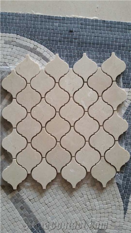 2015 Floor Covering and Interior Decorated Polished Yellow Marble Mosaic Tiles/Italy White Chinese Factory Wholesale
