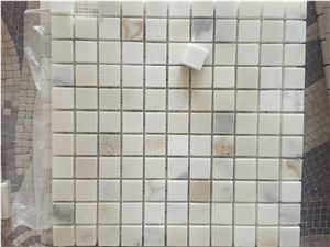 2015 Polished or Split Square Shape White Marble Mosaics for Walling/Flooring and Interior Decorated Chinese Factory Wholesale Mosaic Tiles/Italy White Bianco Dolomiti