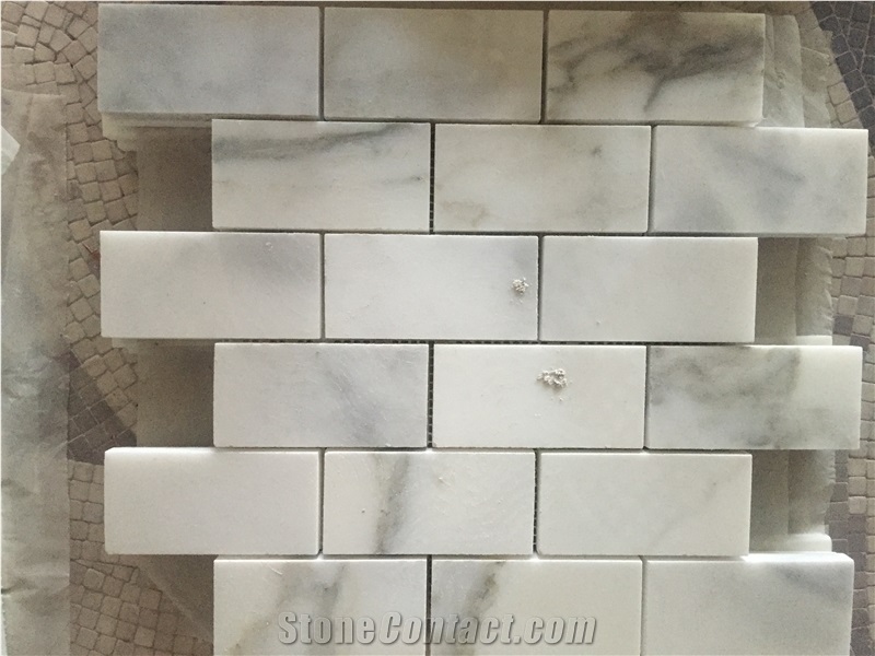 2015 Polished White Marble Mosaics for Walling/Flooring and Interior Decorated Chinese Factory Wholesale Mosaic Tiles/Italy White Bianco Dolomiti
