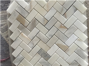2015 Walling/Flooring and Interior Decorated Mosaics Polished Square Shape White Marble Natural Stone Chinese Factory Wholesale Mosaic Tiles/Italy White Bianco Dolomiti