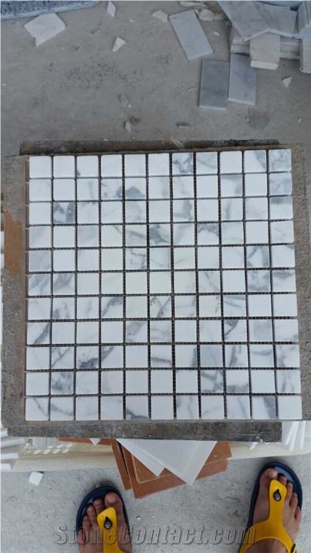 2015 White Marble Mosaics for Walling/Flooring and Interior Decorated Polished Chinese Factory Wholesale Mosaic Tiles/Italy White Bianco Dolomiti