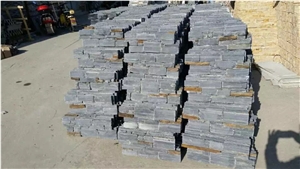China Multicolor Culture Stone Factory Wholesale Slate Slabs&Tiles 100%Rockface Wall Panel Grey/Black/Green Flooring and Wall Covering Natural Surface