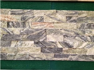 China Wholesale Factory Multicolor Slate Black/Green Beautiful Natural Surface Flooring and Wall Covering 100%Rockface Wall Panel Culture Stone