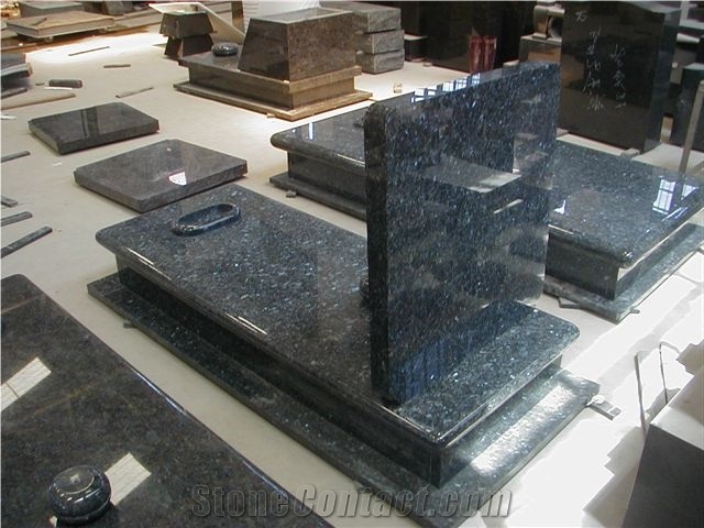 China G654 Black Granite Poland Style Tombstone & Monument