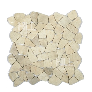 Burgo,White Beige Indonesia Marble Mosaic