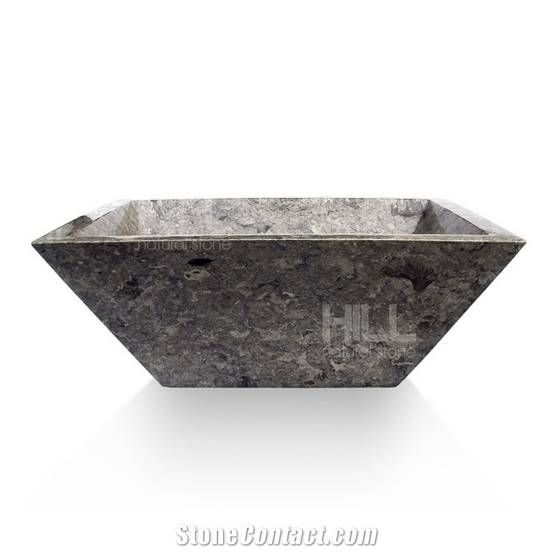 Siacco, Indonesia Leaning Black Marble Sink