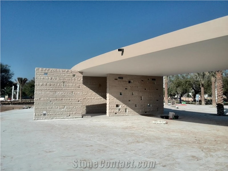 Dholpur Beige Sandstone in Abudhabi Project