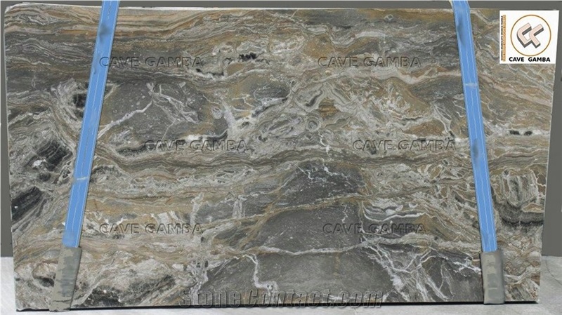 Arabescato Orobico Grey Gold Grigio Oro Marble Slabs & Tiles, Yellow Polished Marble Floor Tiles, Wall Tiles