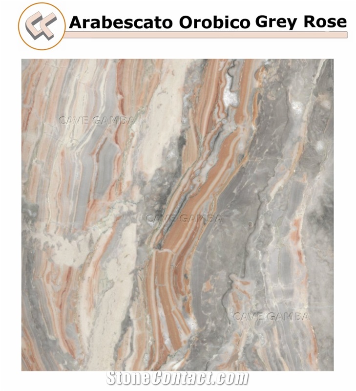 Arabescato Orobico Grey Rose Grigio Marble Slabs & Slabs, Red Marble Tiles & Slabs